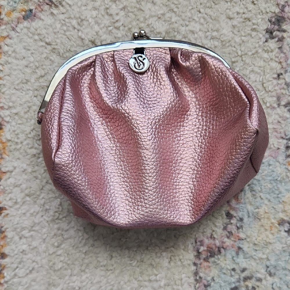 Victoria's Secret Metallic Pink Cosmetic Bag - Picture 2 of 7